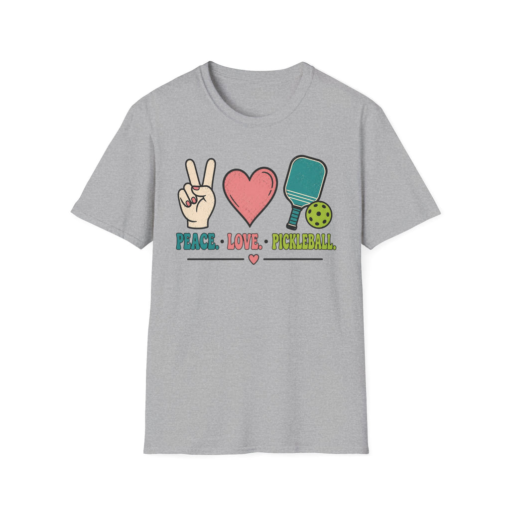 T-Shirt "Peace. Love. Pickleball."