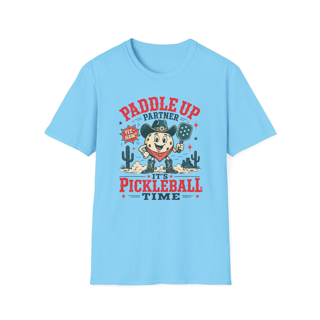 T-Shirt "Paddle Up Partner It's Pickleball Time"