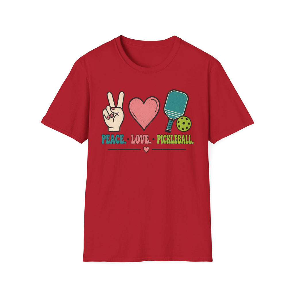 T-Shirt "Peace. Love. Pickleball."