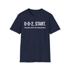 T-Shirt "0-0-2, START. — Pickleball Math"