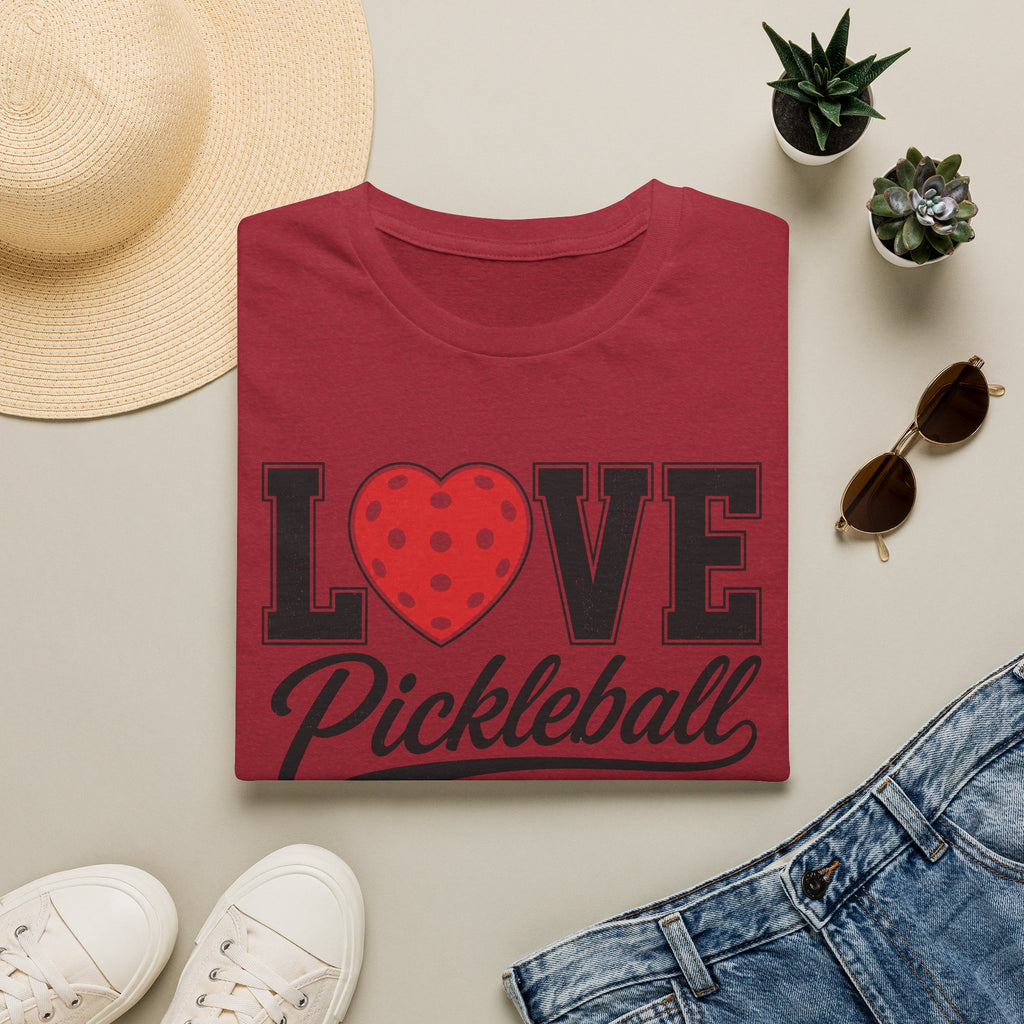 T-Shirt "Love Pickleball" Red